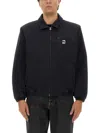 Obey Zip-up Shirt Jacket In Black