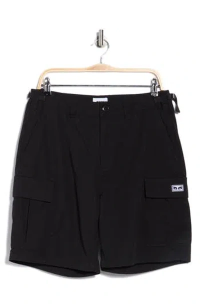 Obey Classic Cargo Shorts In Black