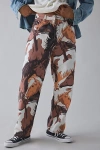 Obey Classic Printed Baggy Fit Pant In Brown, Men's At Urban Outfitters In Brown