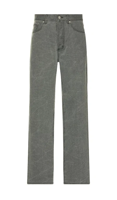 Obey Classic Wrinkle Baggy Denim In Gray