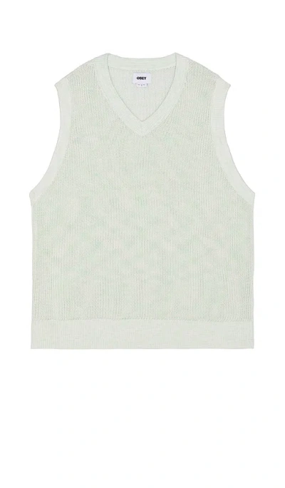Obey Clynton Sweater Vest In Unbleached Multi