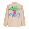Obey Coach Jacket Men's Froggy Coach Jacket Irish Cream In Irish Cream