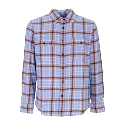 Obey Cole Woven Men's Long Sleeve Shirt L/s Digital Violet Multi