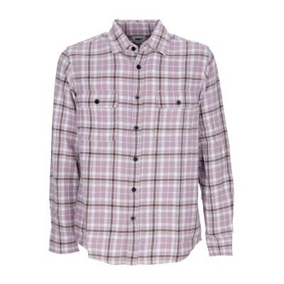 Obey Cole Woven Men's Long Sleeve Shirt L/s Lilac Chalk Multi