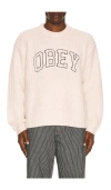 Obey Collegiate Sweater In Multi