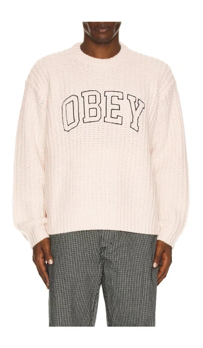 Obey Collegiate Sweater In Multi