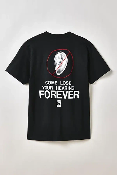 Obey Come Lose Your Hearing Forever Graphic Tee In Black, Men's At Urban Outfitters