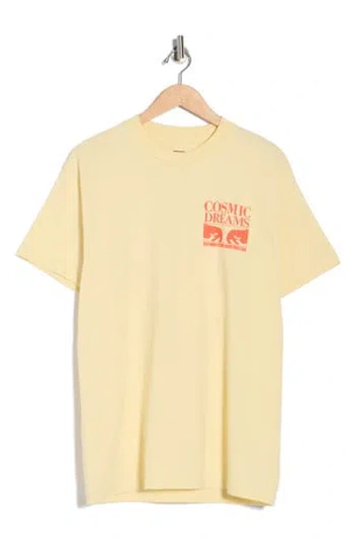 Obey Cosmic Dreams Graphic T-shirt In Yellow