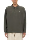 Obey Lowercase Pigment Men's Long Sleeve Polo Pigment Digital Black Polo