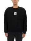 Obey Logo-patch Sweatshirt In Black