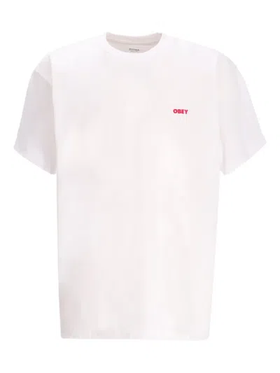 Obey Art Studio Flowers T-shirt In White