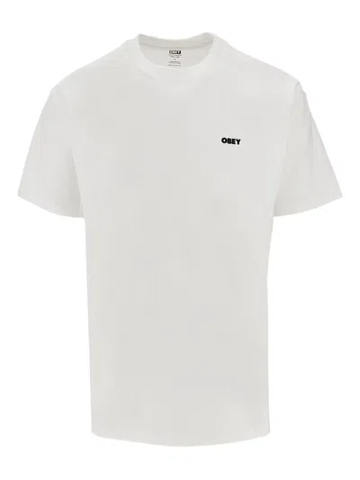 Obey World In Flames T-shirt In White