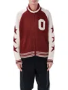 Obey Cowichan Sweater Cardigan In Burgundy