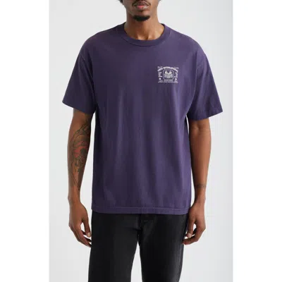 Obey Creative Studios Cotton Graphic T-shirt In Blue
