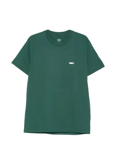 Obey Crew-neck T-shirt In Green