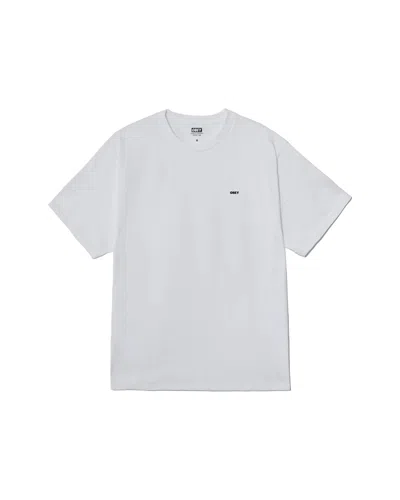 Obey Cropped Icon Tee In White