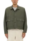 Obey Front-pocket Jacket In Green