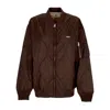 Obey Daybreak Ma-1 Bomber Java Brown Women's Bomber Jacket In Java Brown