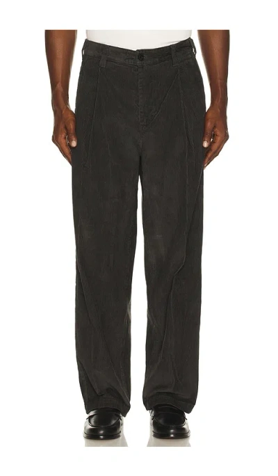 Obey Dean Faded Wash Cord Pant In Black