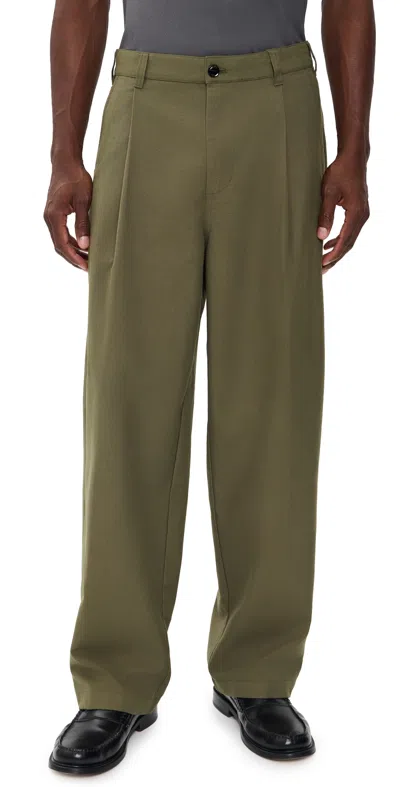 Obey Dean Pleated Pants Stone Grey