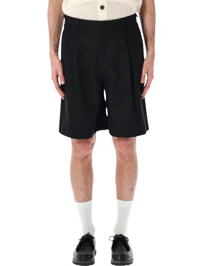Obey Dean Pleated Shorts In Black