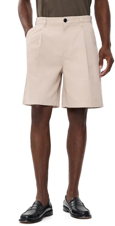 Obey Dean Pleated Shorts Cement