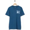 Obey Deeper Exploration Graphic T-shirt In Blue