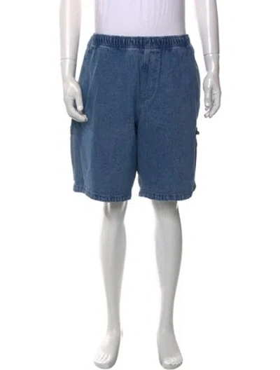 Pre-owned Obey Denim Shorts In Blue
