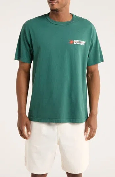 Obey Design Industrial Graphic T-shirt In Green