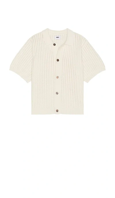 Obey Dez Sweater Shirt In 未漂白