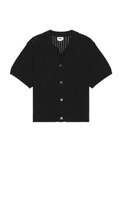 Obey Dez Sweater Shirt In Digital Black