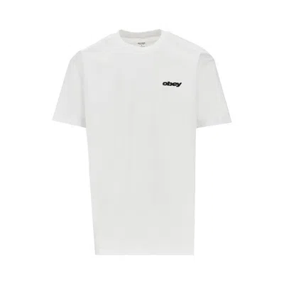 Obey 'dice' Print T-shirt In White