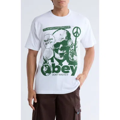 Obey Don't Waste It Cotton Graphic T-shirt