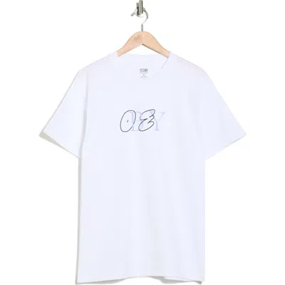 Obey Doodle Graphic T-shirt In White