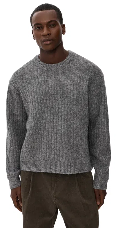 Obey Drex Sweater Heather Charcoal In Gray