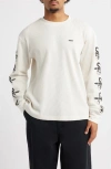 Obey Ears Graphic Thermal Long Sleeve T-shirt In White