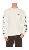 Obey Ears Graphic Thermal Long Sleeve T-shirt In White