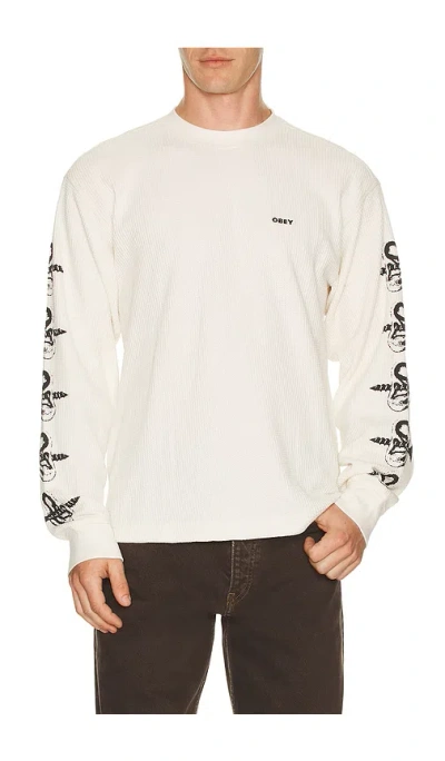 OBEY EARS LONG SLEEVE THERMAL TEE
