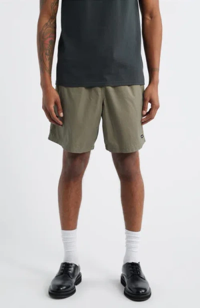 Obey Easy Belted Trail Shorts In Gray