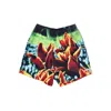 Obey Easy Bloom Short Men's Shorts Orange Multi In Multi