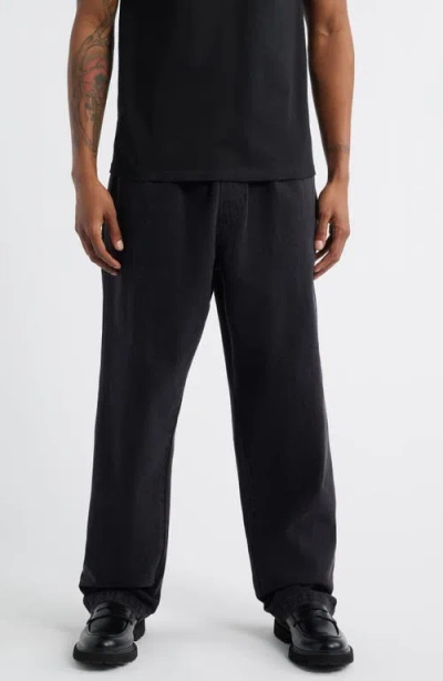 Obey Easy Elastic Waist Jeans In Black