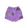 Obey Easy Fishbowl Short Lavender Silk Multi Men's Shorts In Multi