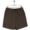 Obey Easy Gravel Trial Shorts In Brown