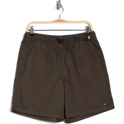 Obey Easy Gravel Trial Shorts In Brown