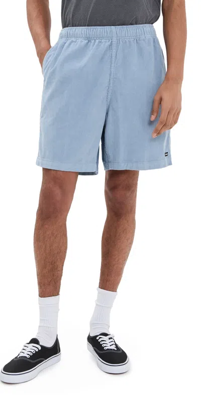 Obey Easy Pulp Corduroy Shorts 6.75 Good Grey Faded Wash