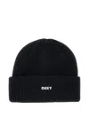 Obey Future Knit Logo Beanie In Black