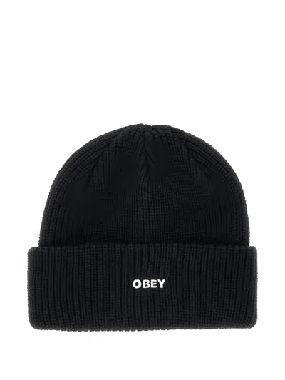 OBEY EMBROIDERY-LOGO BEANIE