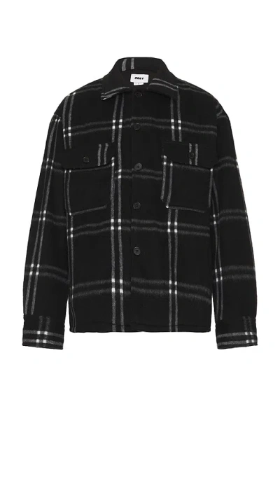 Obey Entrada Shirt Jacket In Black Multi