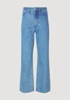 Obey Errand Highwaist 5 Pocket Denim In Blue