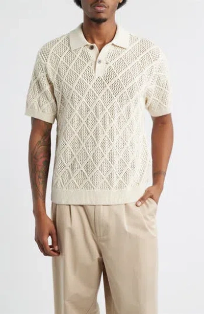 Obey Eryk Polo Sweater In Birch